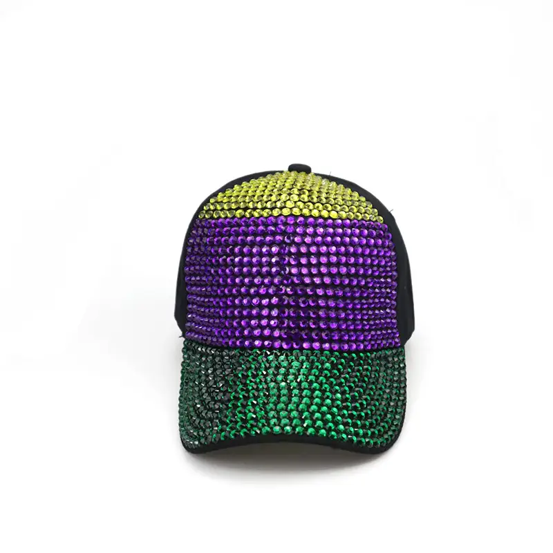 Rainbow Rhinestone Baseball Cap for Men Women - Image 2