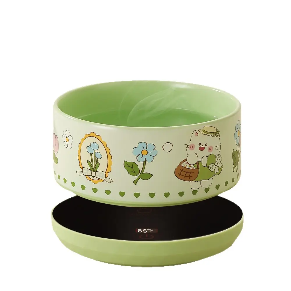 Constant Temperature Cat Water Dispenser Yogurt Machine Heating and Insulation Drinking Bowl Cat Bowl Ceramic Dog Water Feeding Fountain Pet
