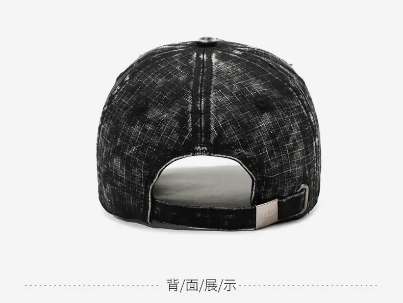 Washed Retro Letter Baseball Cap for Women — feature 10