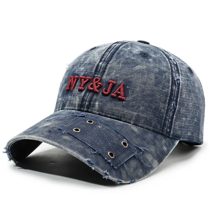 Washed Retro Letter Baseball Cap for Women - Image 4