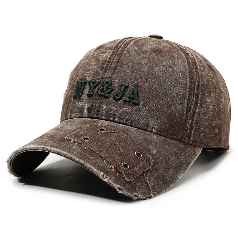 Washed Retro Letter Baseball Cap for Women - Image 6