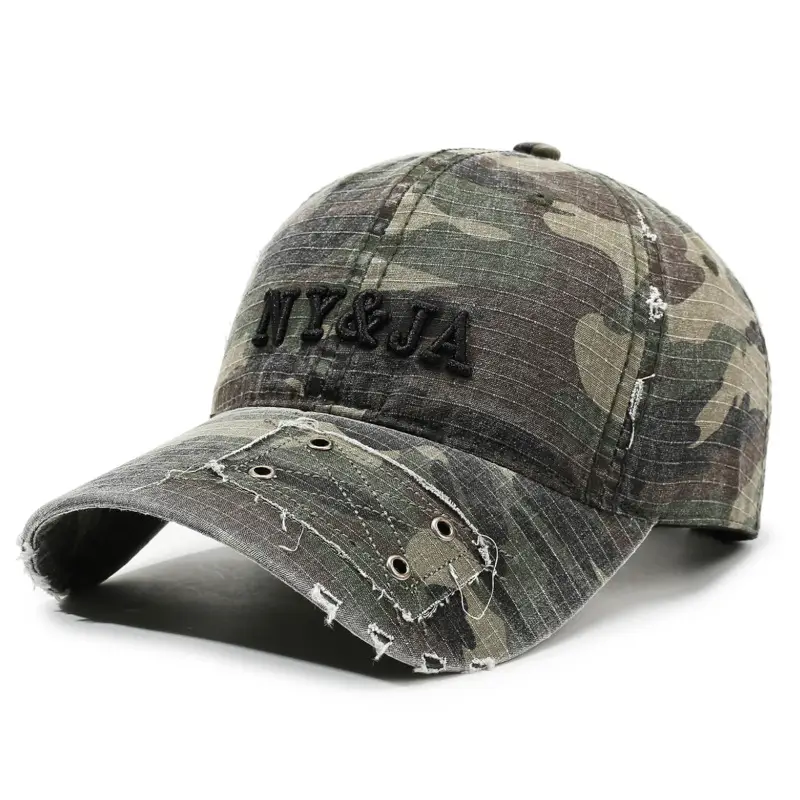 Washed Retro Letter Baseball Cap for Women - Image 7