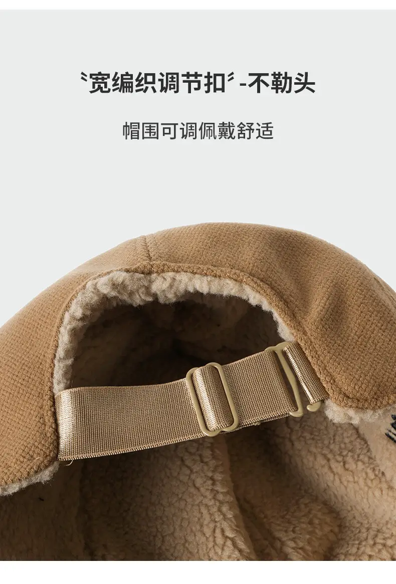 Double-Sided Fleece Lined Duck Cap with Embroidered Name — feature 9