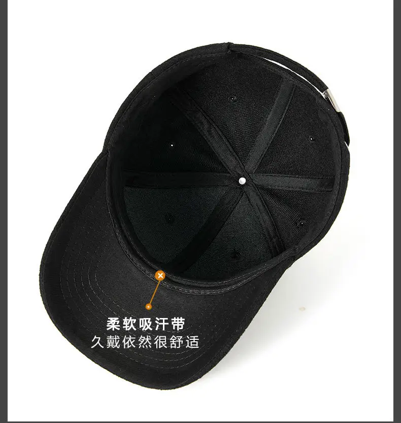 Winter New Men's Black Wool Duckbill Cap — feature 21