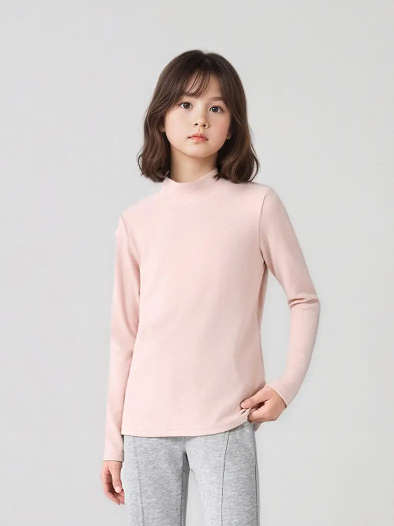 Kids Cotton Long Sleeve T-Shirt Grey Medium to XL - Image 15