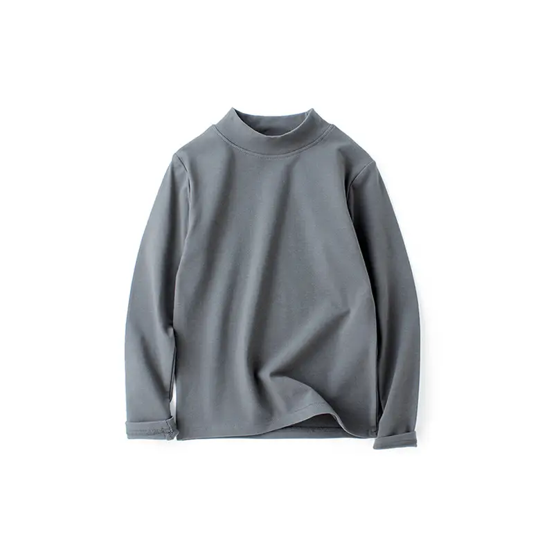 Kids Cotton Long Sleeve T-Shirt Grey Medium to XL — feature 10