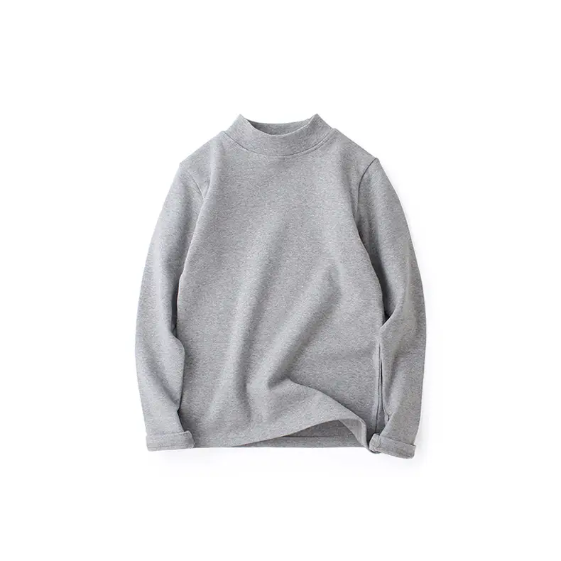 Kids Cotton Long Sleeve T-Shirt Grey Medium to XL — feature 6
