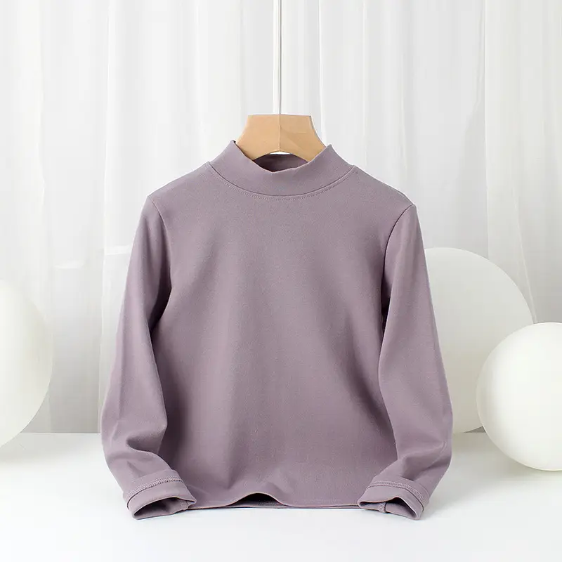 Kids Cotton Long Sleeve T-Shirt Grey Medium to XL - Image 11