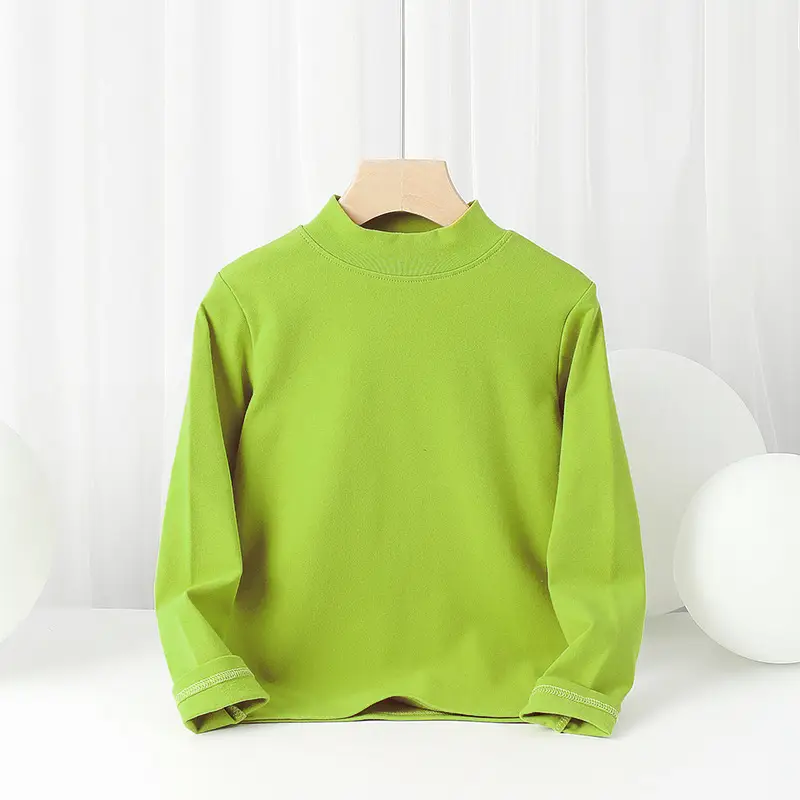 Kids Cotton Long Sleeve T-Shirt Grey Medium to XL - Image 6