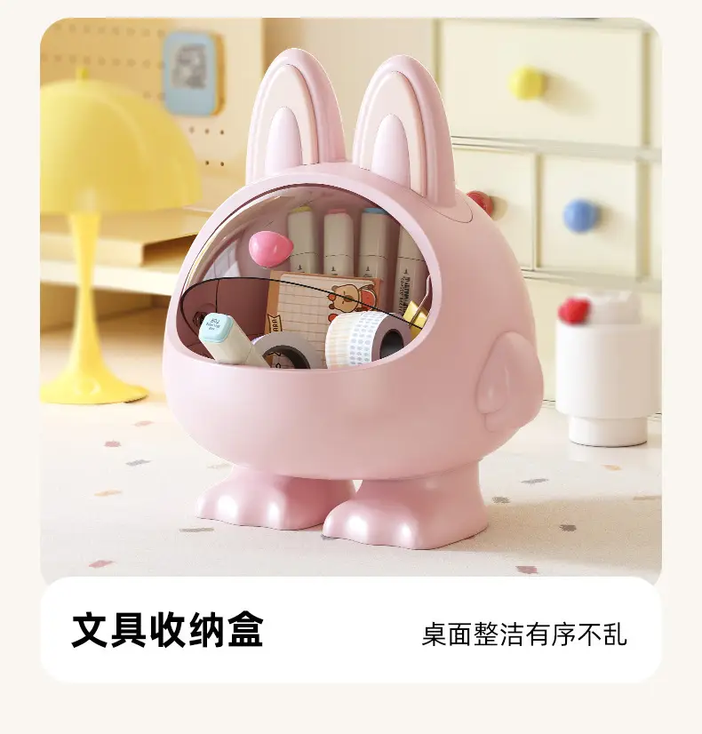 Desktop Hair Accessories Storage Box, Creative Girly Style, Cute, Multi-Functional, Large-Capacity Hair Accessories, Headband, Hair Hoop with Lid, Organization — feature 12