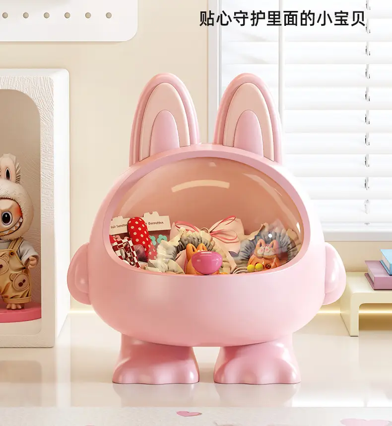 Desktop Hair Accessories Storage Box, Creative Girly Style, Cute, Multi-Functional, Large-Capacity Hair Accessories, Headband, Hair Hoop with Lid, Organization — feature 8