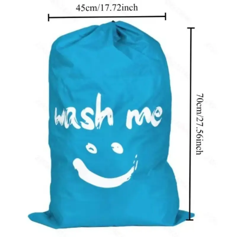 Cross-Border Drawstring Laundry Bag, Waterproof Oxford Cloth Portable Travel Storage Bag, Moving Packing Drawstring Bag