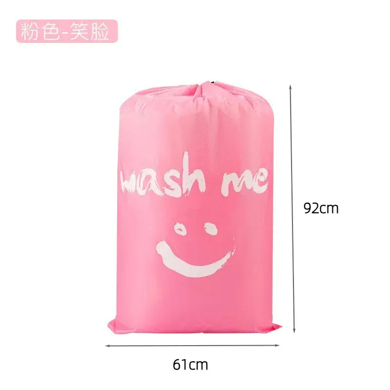 Cross-Border Drawstring Laundry Bag, Waterproof Oxford Cloth Portable Travel Storage Bag, Moving Packing Drawstring Bag
