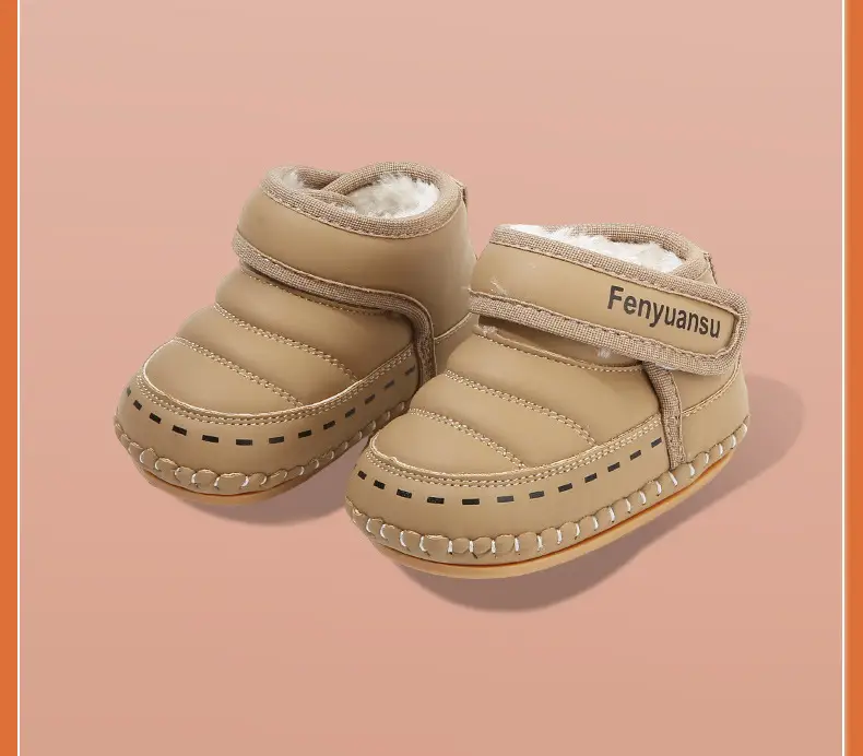 Baby Cotton Snow Boots 6-12M Fleece Lined Warm — feature 24