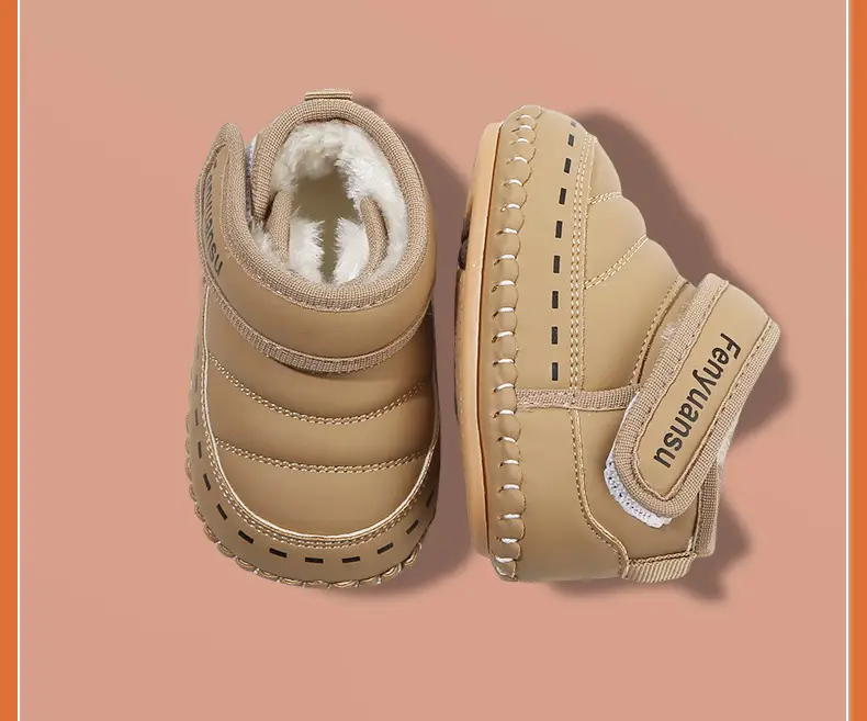 Baby Cotton Snow Boots 6-12M Fleece Lined Warm — feature 25