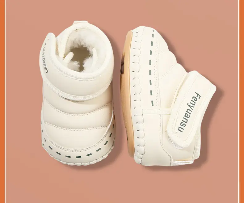 Baby Cotton Snow Boots 6-12M Fleece Lined Warm — feature 28