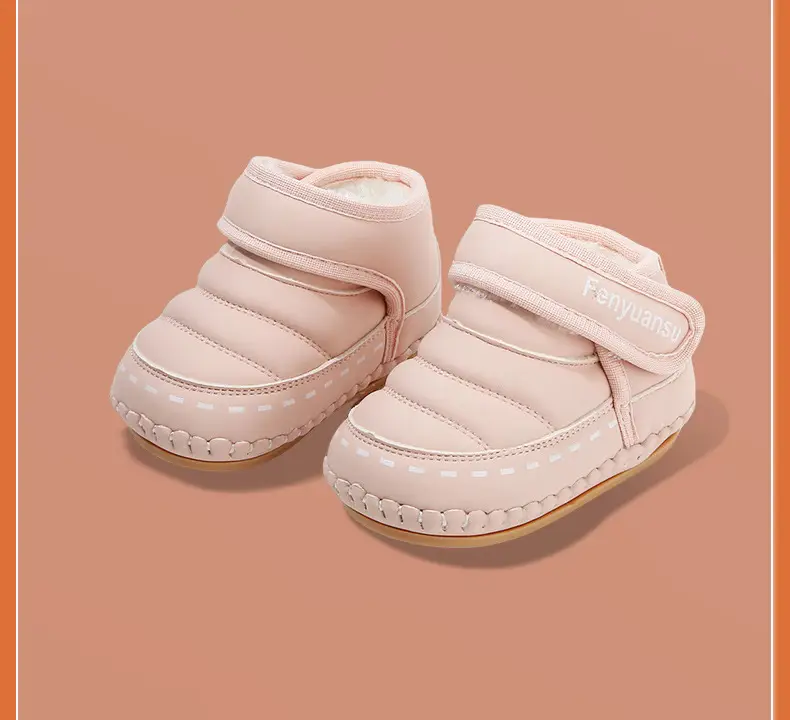 Baby Cotton Snow Boots 6-12M Fleece Lined Warm — feature 30