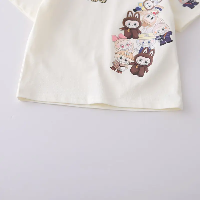 2026 Kids Cartoon T-Shirt Shorts Set White Black Shorts โ feature 10