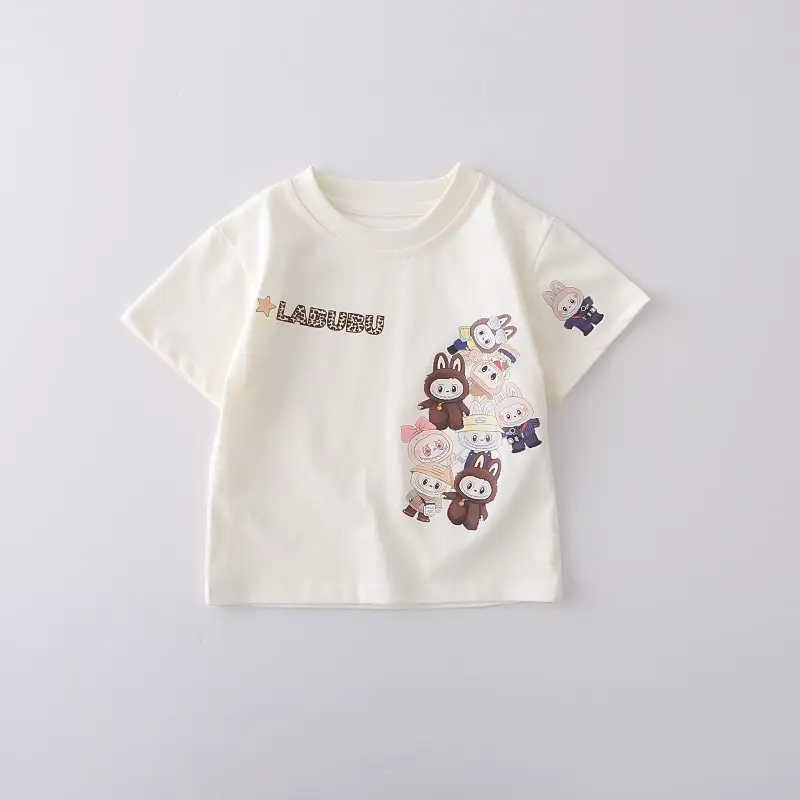 2026 Kids Cartoon T-Shirt Shorts Set White Black Shorts โ feature 5