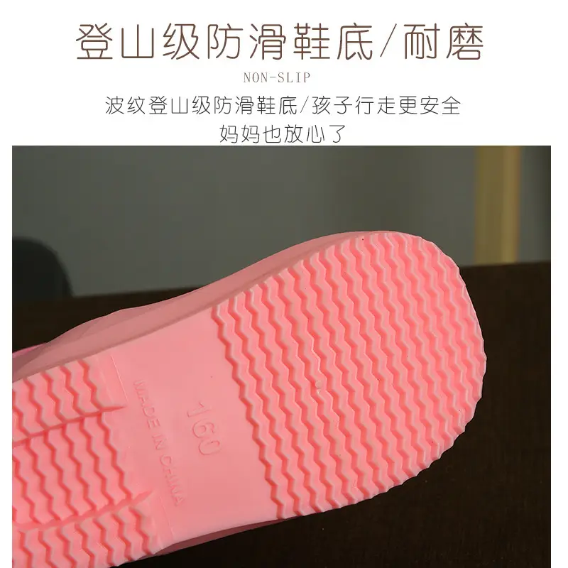 Children's Rain Boots Cartoon Dinosaur Cute Boys and Girls Waterproof Rain Boots Baby Kidsren Non-Slip Water Shoes Student Rubber Shoes