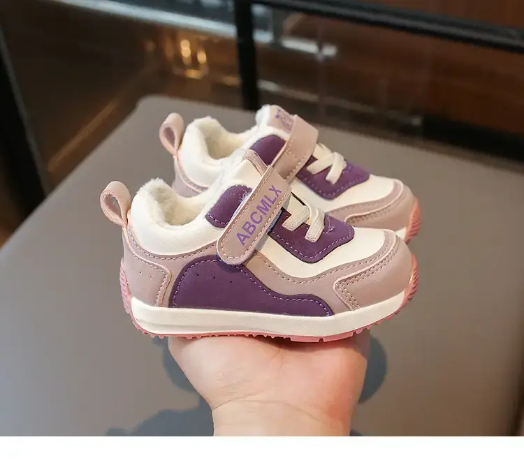 Baby Boy Winter Warm Sneakers Green White Soft Sole — feature 14