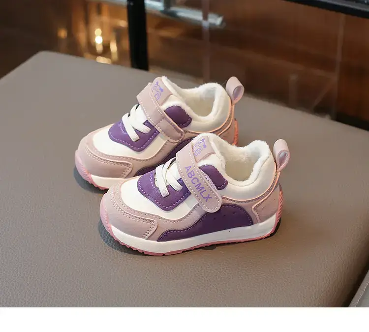 Baby Boy Winter Warm Sneakers Green White Soft Sole — feature 15