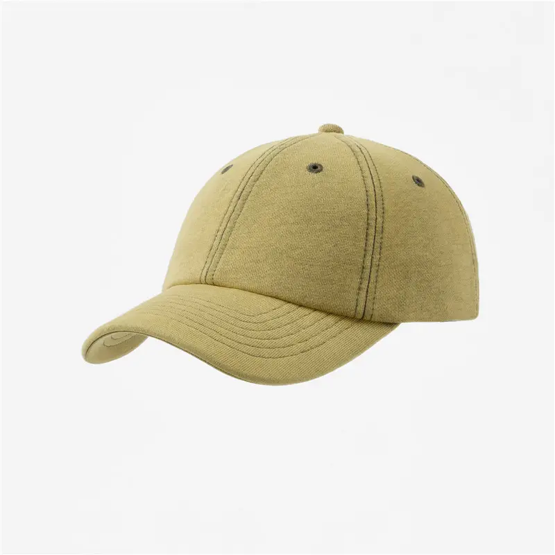 Gray Retro Washed Baseball Cap with Peaked Brim - Image 4