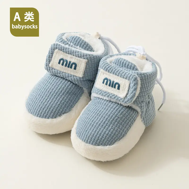 Newborn Baby Warm Velvet Shoes 0-1 Years - Image 2