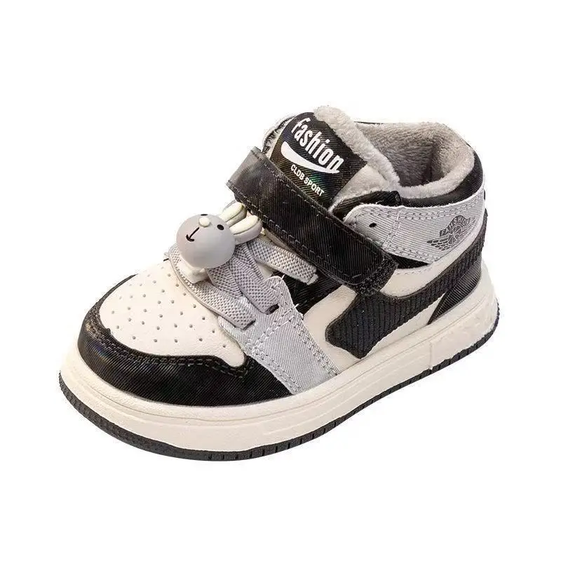 Baby Shoes 2025 Autumn and Winter Velvet Sports Shoes for Men and Women Cotton Shoes Soft Sole Baby Toddler Shoes Casual High-Top Sneakers — feature 7