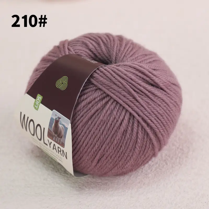 100% Wool Thread Medium Thick All Wool Thread Hand Knitted Sweater Thread Kidsren's Wool Hook Hat Scarf Thread Wholesale