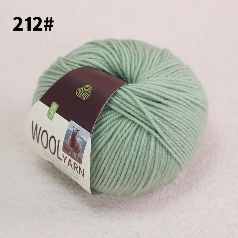 100% Wool Thread Medium Thick All Wool Thread Hand Knitted Sweater Thread Kidsren's Wool Hook Hat Scarf Thread Wholesale