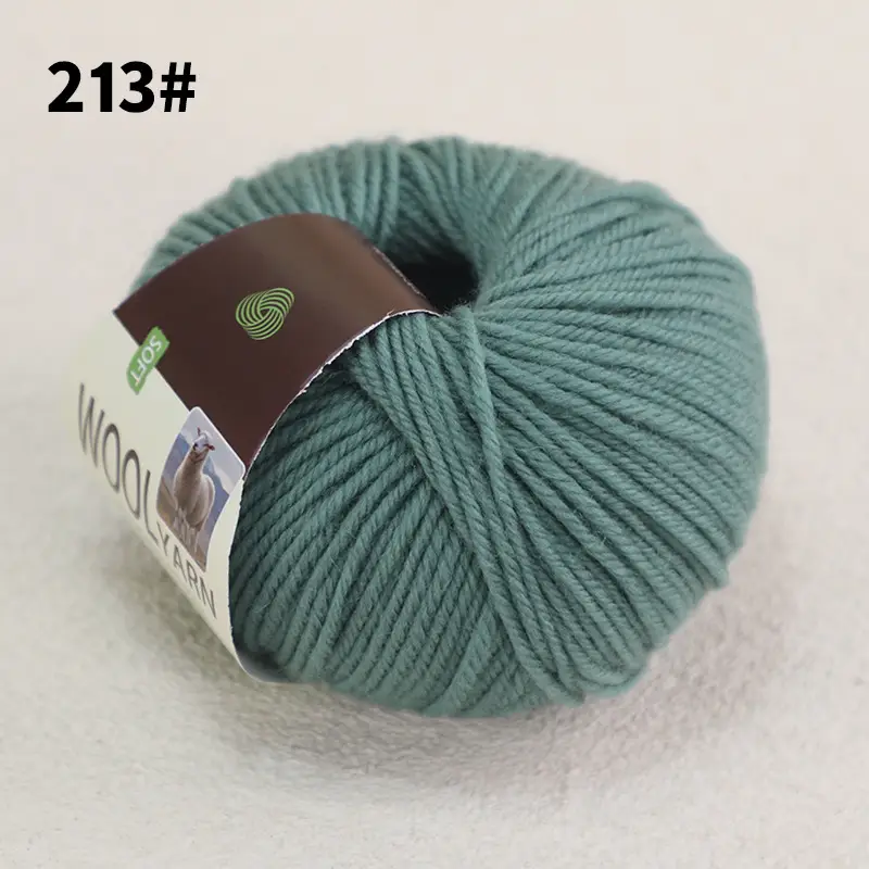 100% Wool Thread Medium Thick All Wool Thread Hand Knitted Sweater Thread Kidsren's Wool Hook Hat Scarf Thread Wholesale