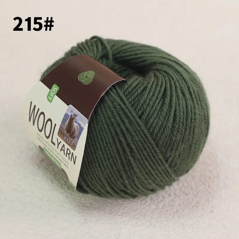 100% Wool Thread Medium Thick All Wool Thread Hand Knitted Sweater Thread Kidsren's Wool Hook Hat Scarf Thread Wholesale