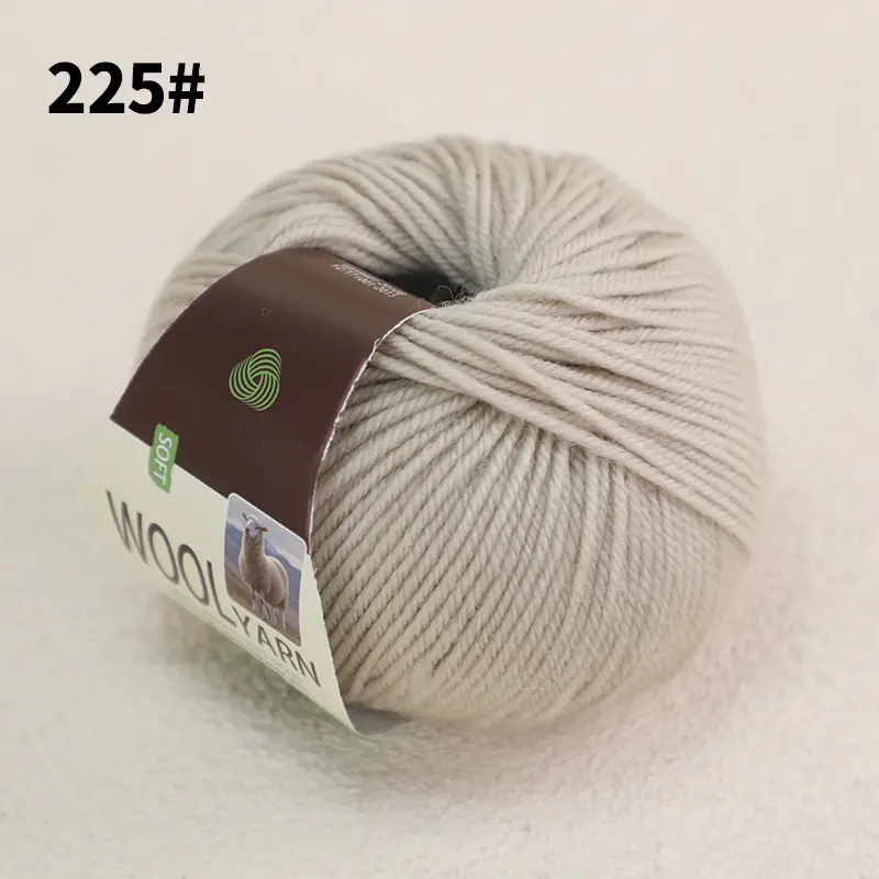 100% Wool Thread Medium Thick All Wool Thread Hand Knitted Sweater Thread Kidsren's Wool Hook Hat Scarf Thread Wholesale