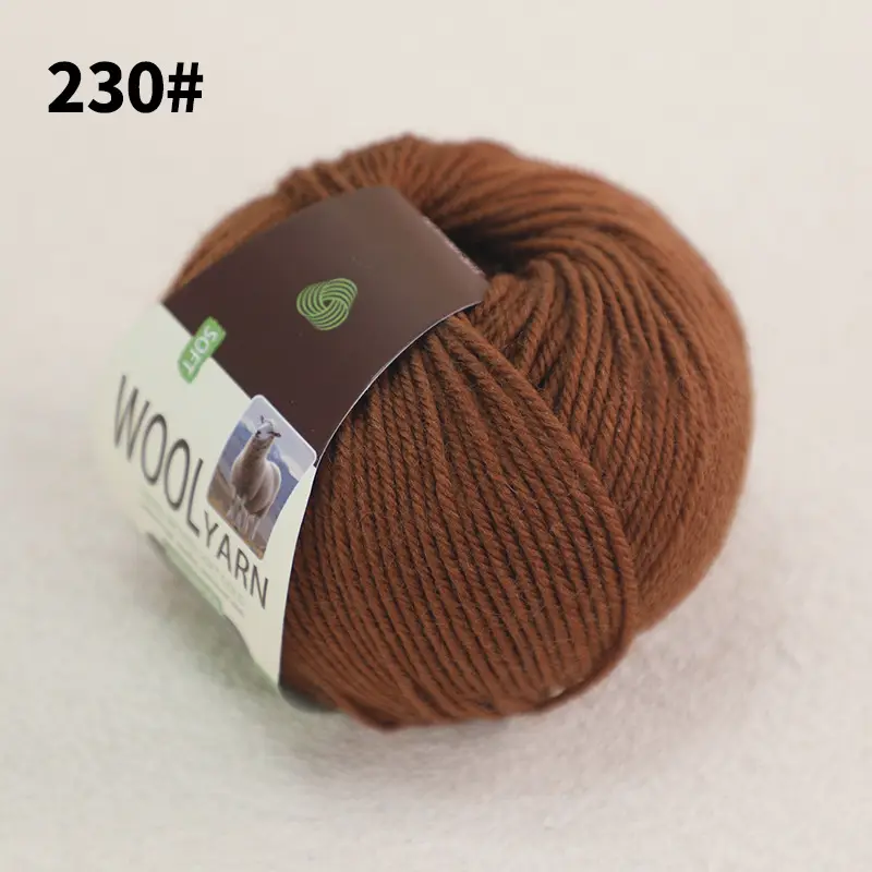 100% Wool Thread Medium Thick All Wool Thread Hand Knitted Sweater Thread Kidsren's Wool Hook Hat Scarf Thread Wholesale