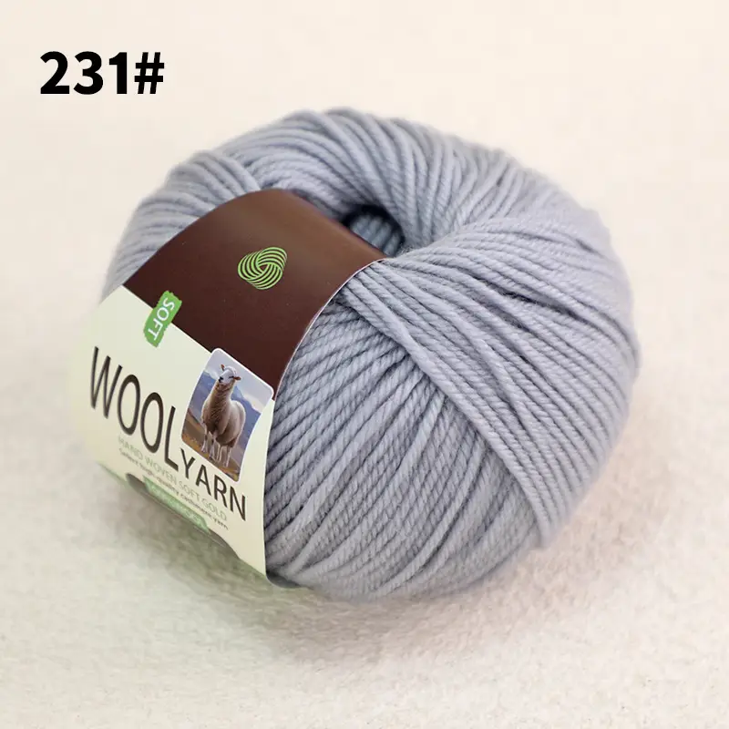 100% Wool Thread Medium Thick All Wool Thread Hand Knitted Sweater Thread Kidsren's Wool Hook Hat Scarf Thread Wholesale