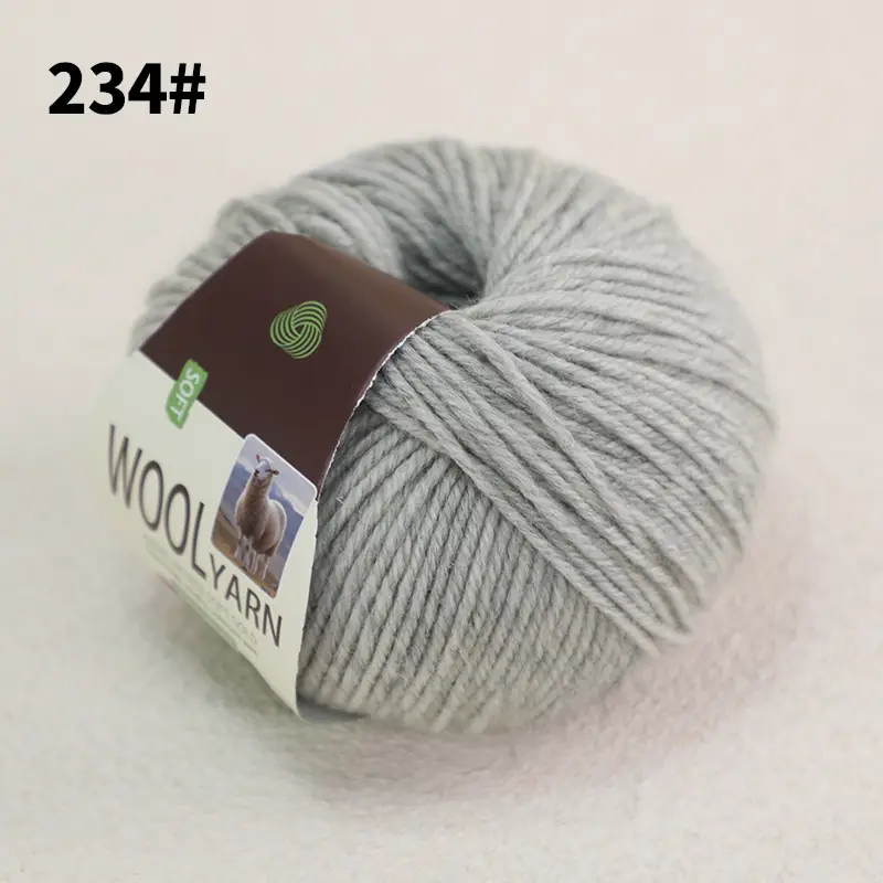 100% Wool Thread Medium Thick All Wool Thread Hand Knitted Sweater Thread Kidsren's Wool Hook Hat Scarf Thread Wholesale
