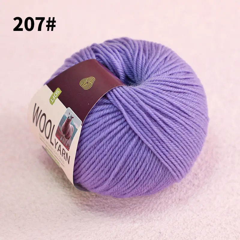 100% Wool Thread Medium Thick All Wool Thread Hand Knitted Sweater Thread Kidsren's Wool Hook Hat Scarf Thread Wholesale