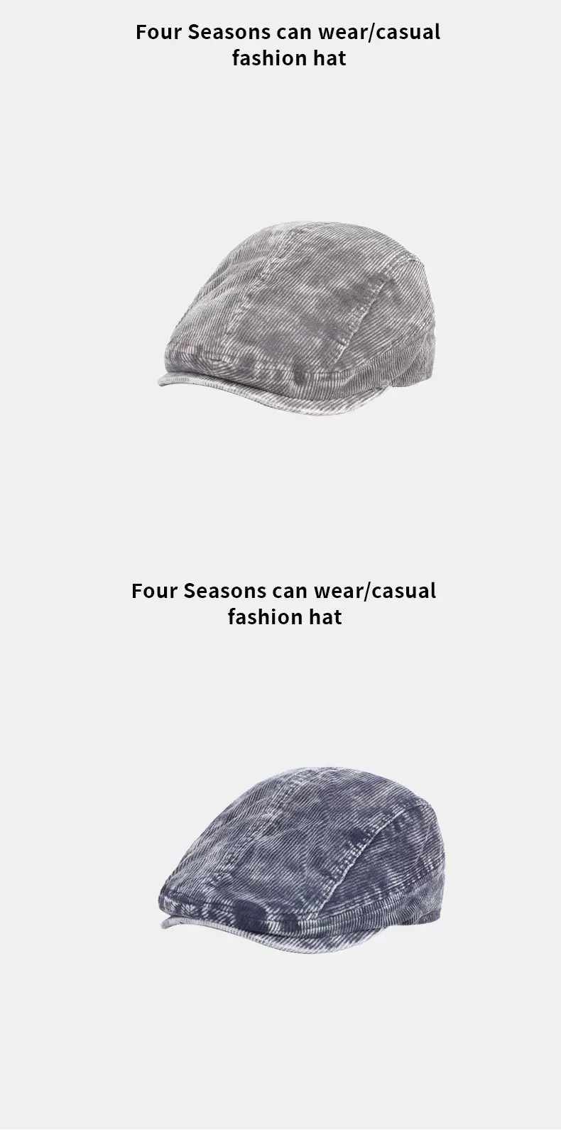 Women Distressed Denim Cap Winter Brown — feature 11