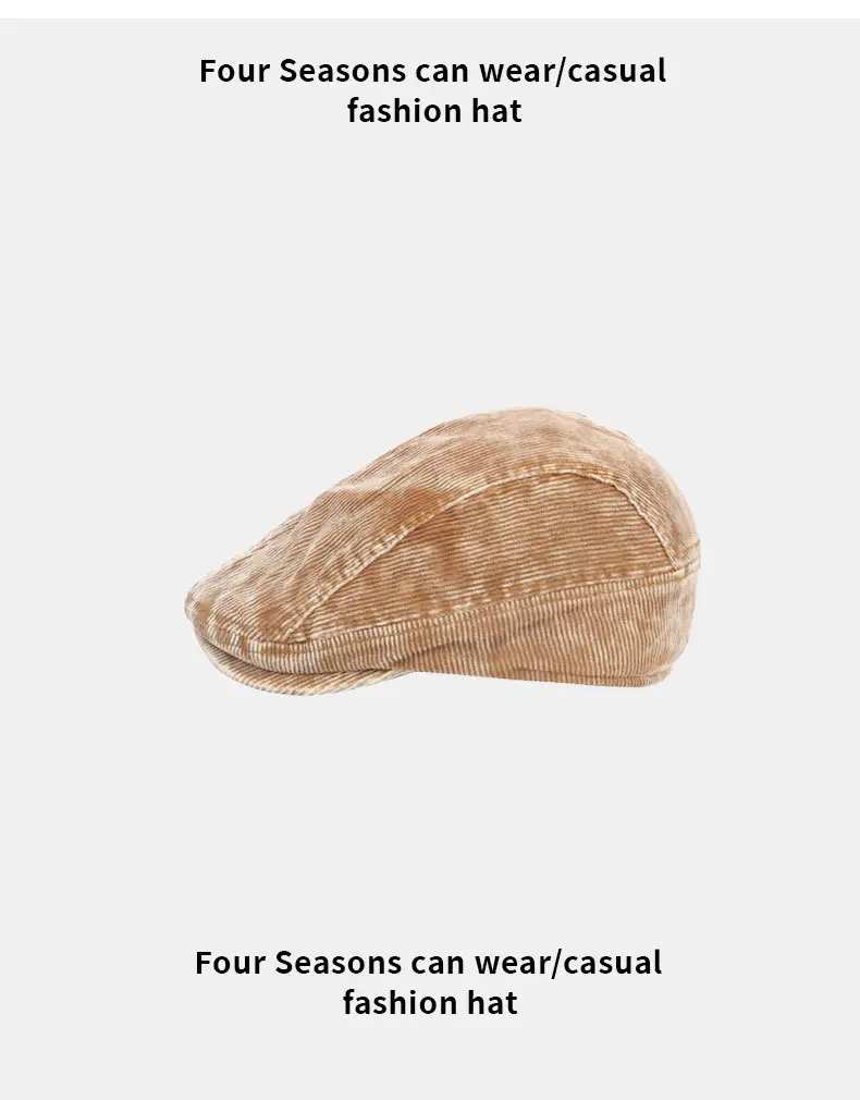 Women Distressed Denim Cap Winter Brown — feature 13