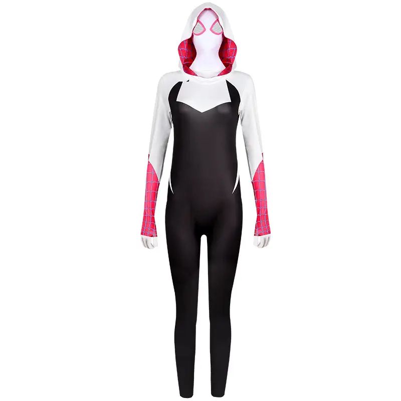 Cross-Border Parallel Universe Gwen Spider Bodysuit Cos Clothes Kidsren Adult Cosplay Costume Jumpsuit - Image 6