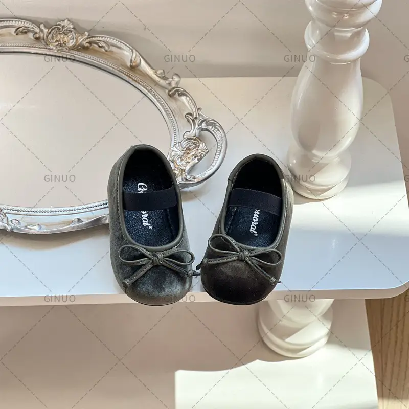 Korean Style Soft Sole Baby Shoes Maroon