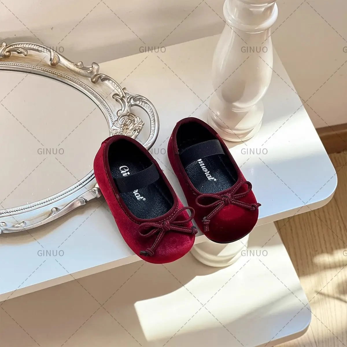 Korean Style Soft Sole Baby Shoes Maroon — feature 7