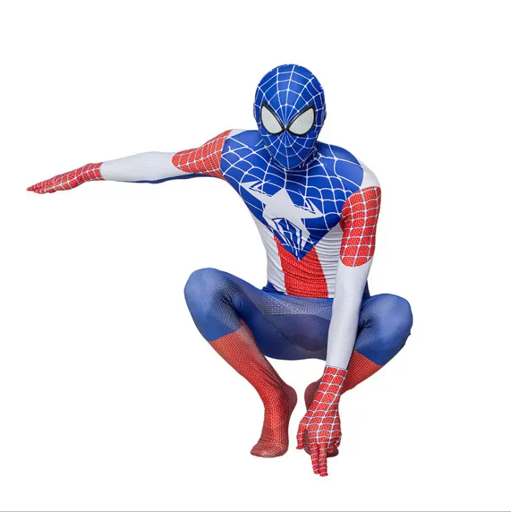 Miles Morales Spider-Man Cosplay Adult Costume Halloween Spider-Man Tights — feature 10