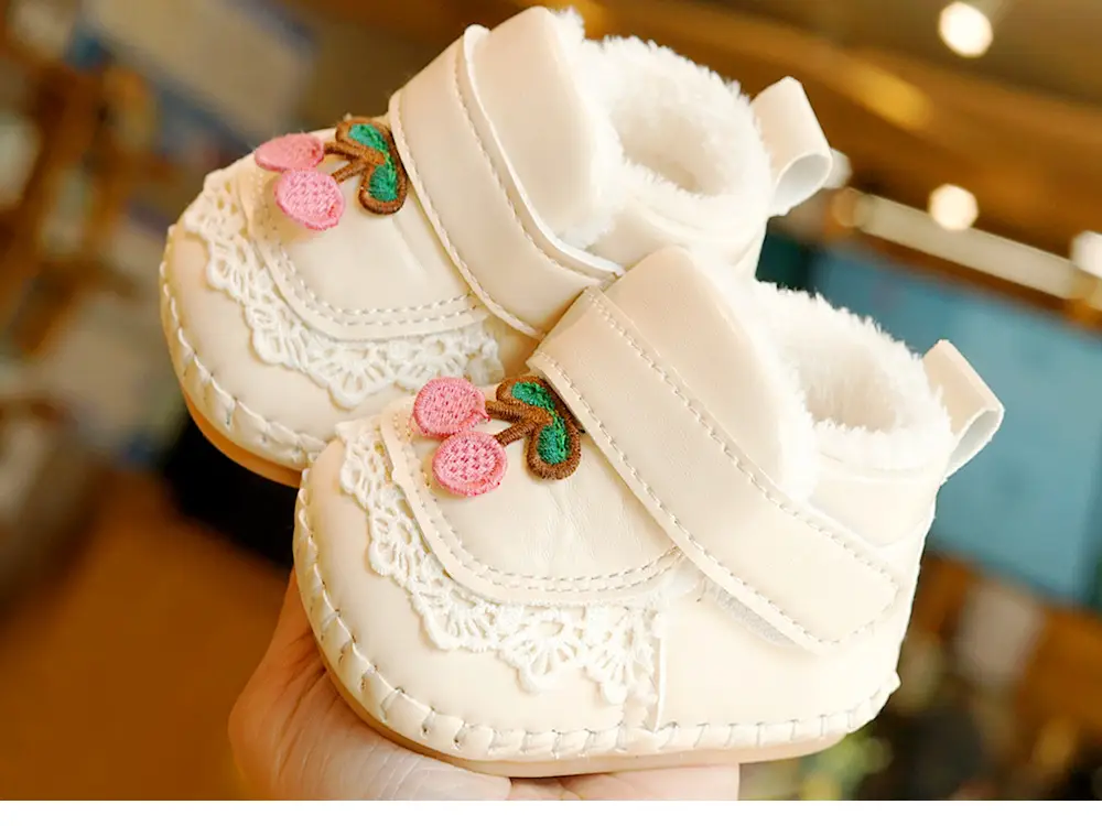 Baby Shoes Fleece Lined Winter Non-Slip 0-1Yr — feature 5