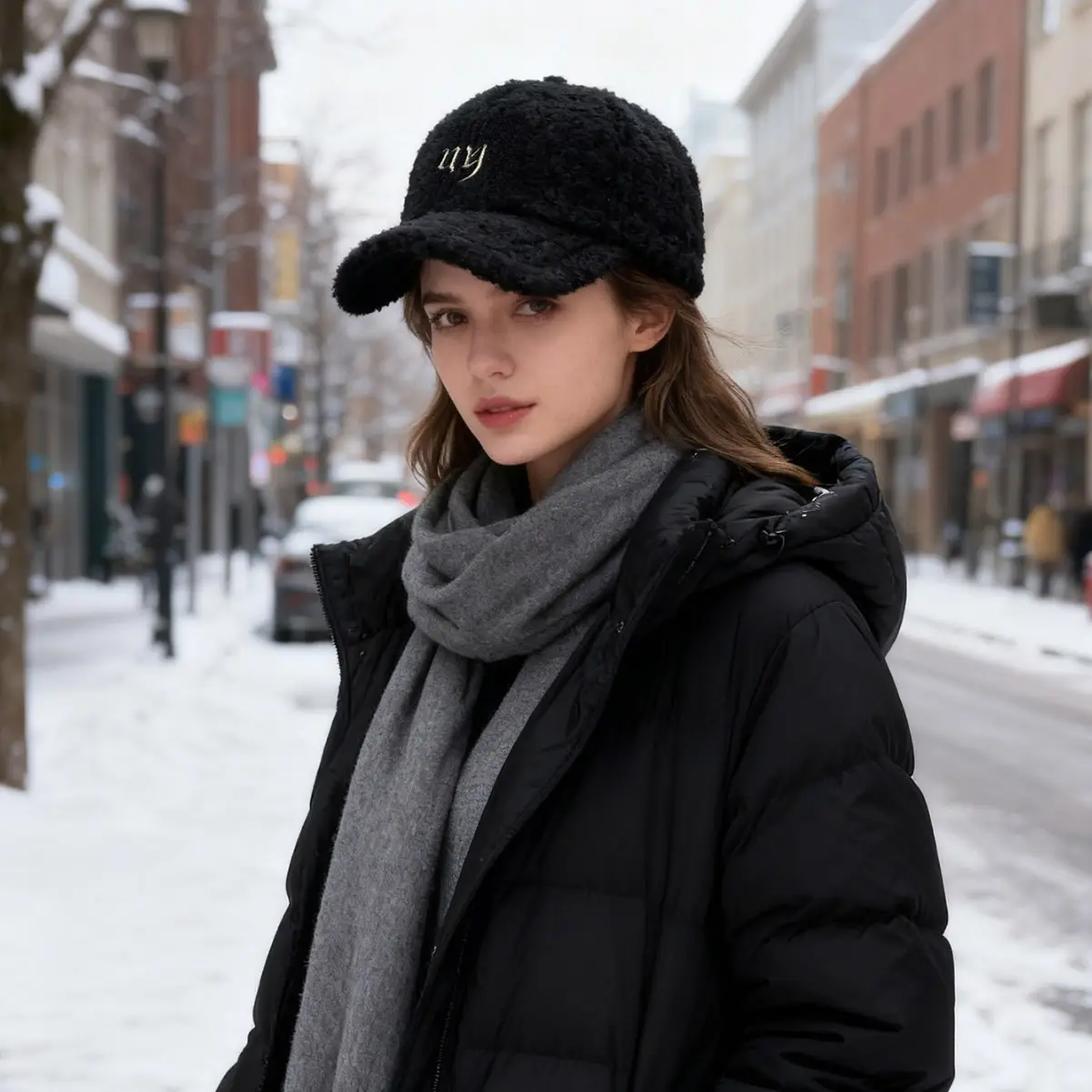 Winter Warm Plush Baseball Cap for Women Men Fleece Cap - Image 10