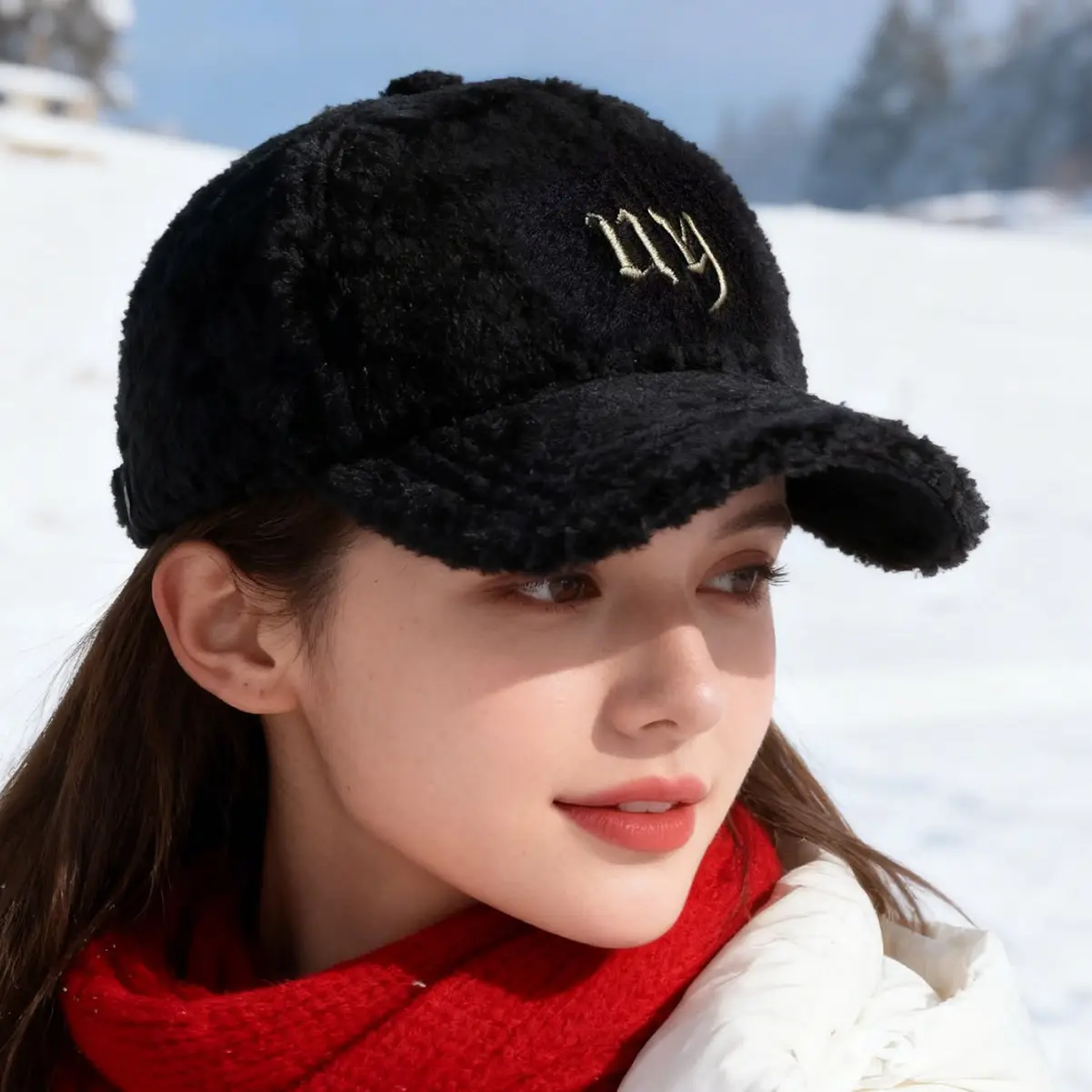 Winter Warm Plush Baseball Cap for Women Men Fleece Cap - Image 12