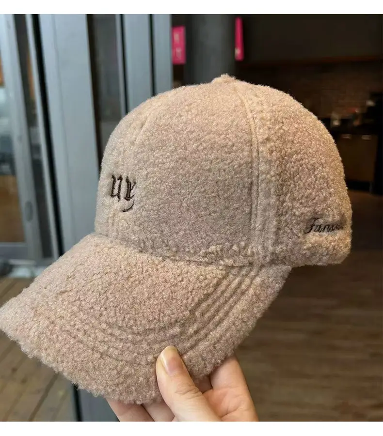 Winter Warm Plush Baseball Cap for Women Men Fleece Cap — feature 13