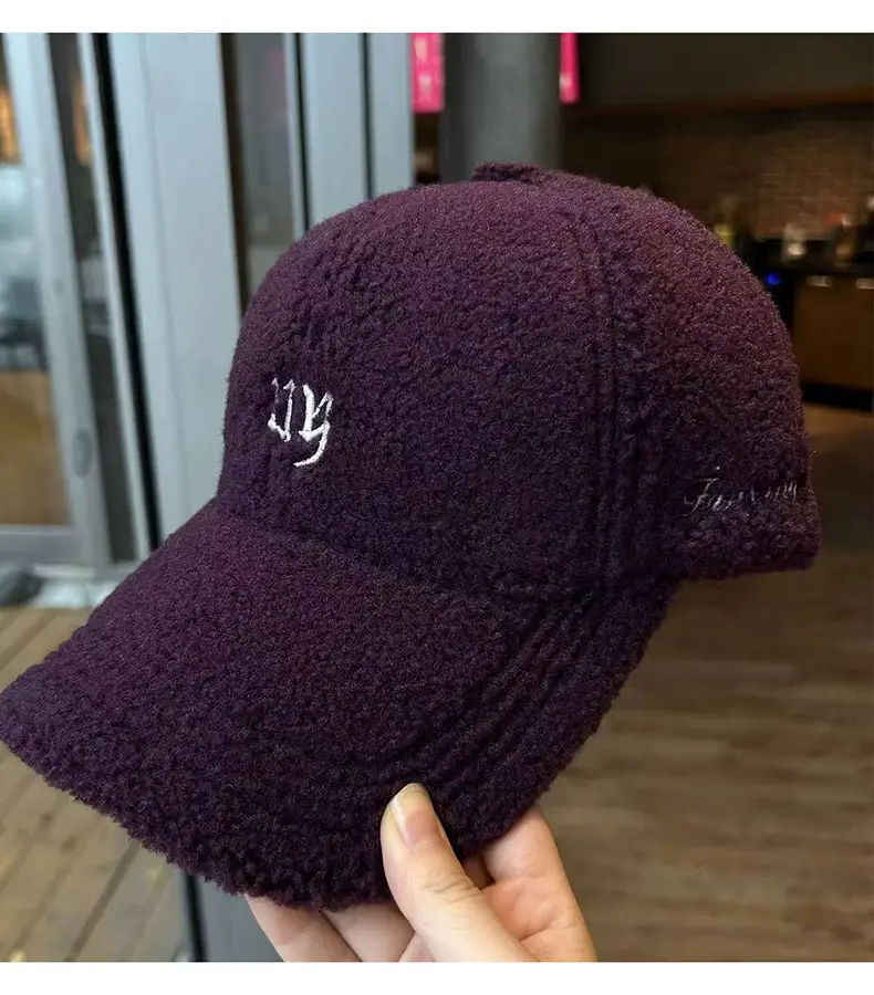 Winter Warm Plush Baseball Cap for Women Men Fleece Cap — feature 8