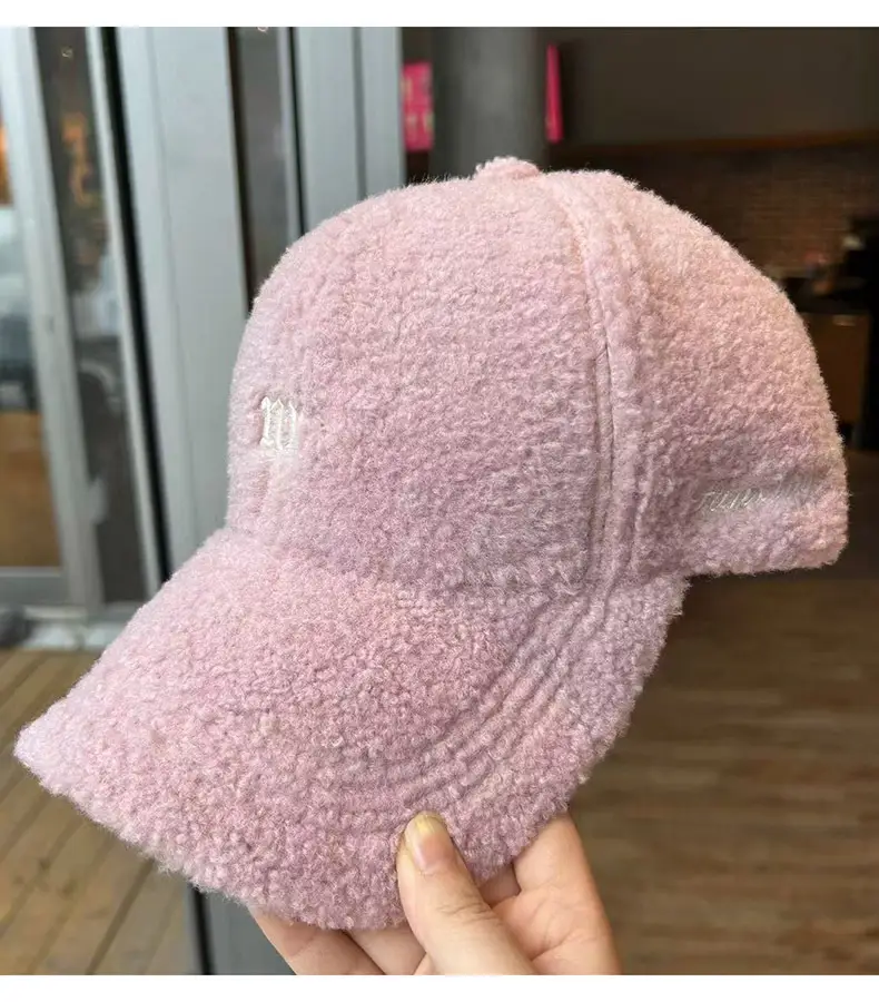 Winter Warm Plush Baseball Cap for Women Men Fleece Cap — feature 9